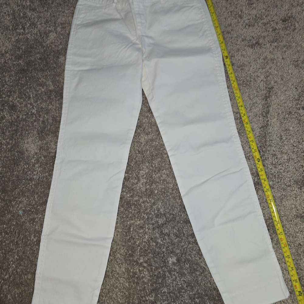 White Slim Fit Pants
